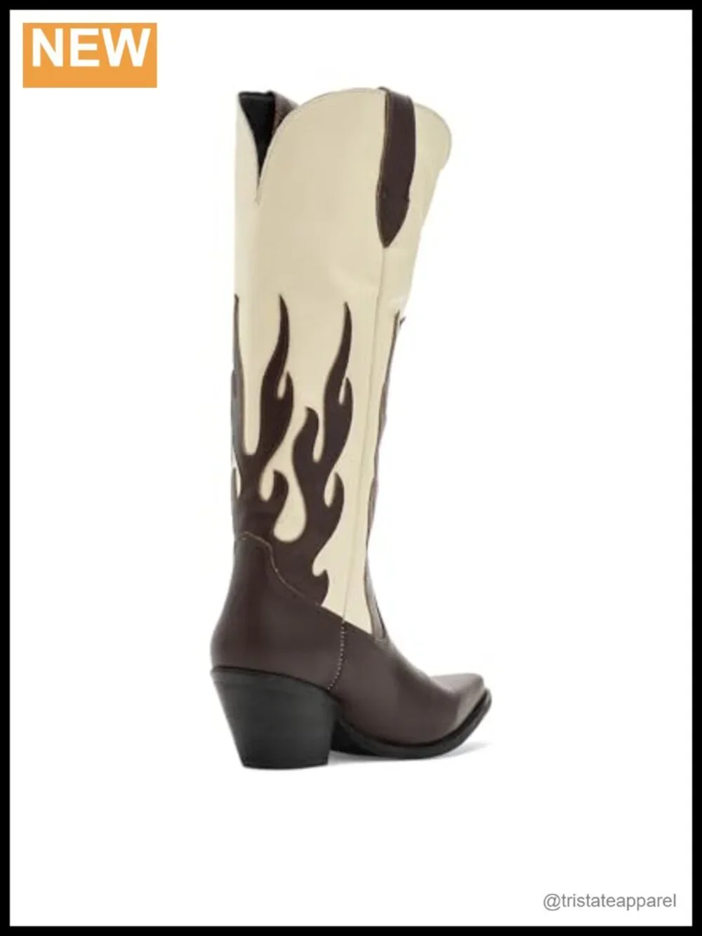 Dingo Leather Western Over the Knee Boots Snip Toe Pull-On Casual
